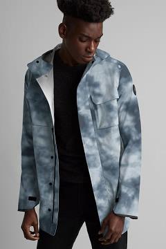 Chamarras Canada Goose Hombre México - Wascana Chubasquero Black Label Azules EP4612398